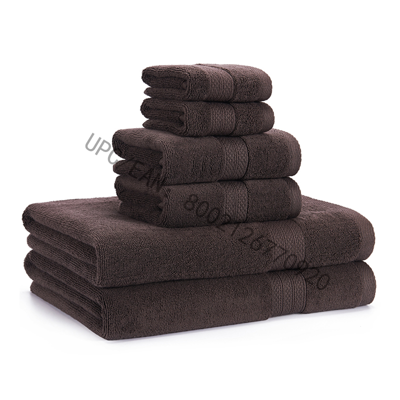 JMD TEXTILE Bathroom Towels Set, Combed Cotton Towels Gray Set of 6 Towels Kitchen Pool Household,Towels Durable Absorbent Comfortable Extra Large Towel(2 Washcloth,2 Hand Towels,2 Bath Towels)