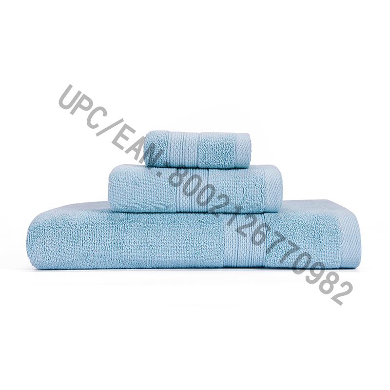 Bathroom Towels Set Clearance,Combed Cotton Towels Set of 6,2 Washcloth,2 Hand Towels,2 Bath Towels,Towels Pool Household Towels Durable Absorbent Comfortable Towels Extra Thick Soft(Light Blue, 6)